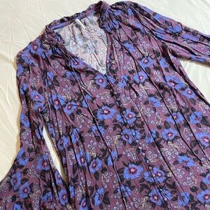 Free People Floral Blouse